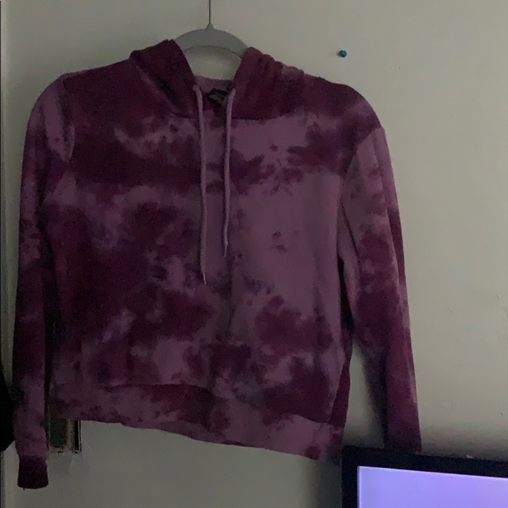purple tie dye hoodie